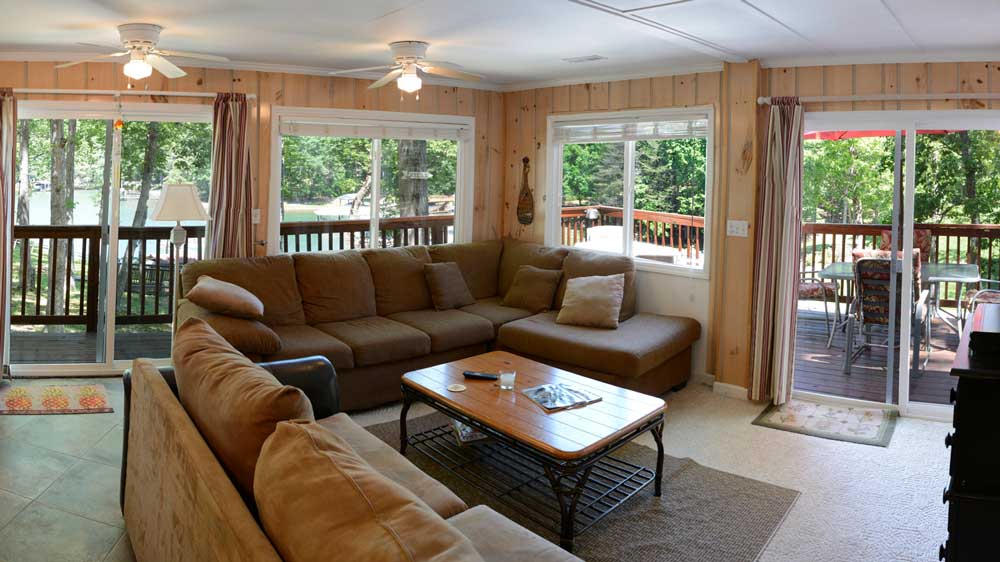 Great Room in the LaSota Cottage on Smith Mountain Lake